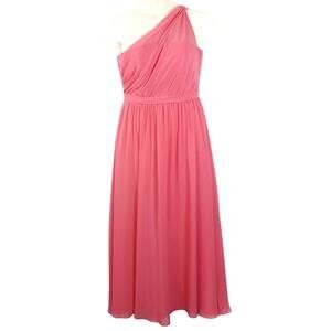 Alfred Angelo Bridesmaid Dress Coral One Shoulder